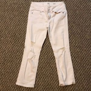 White Capri Jeans